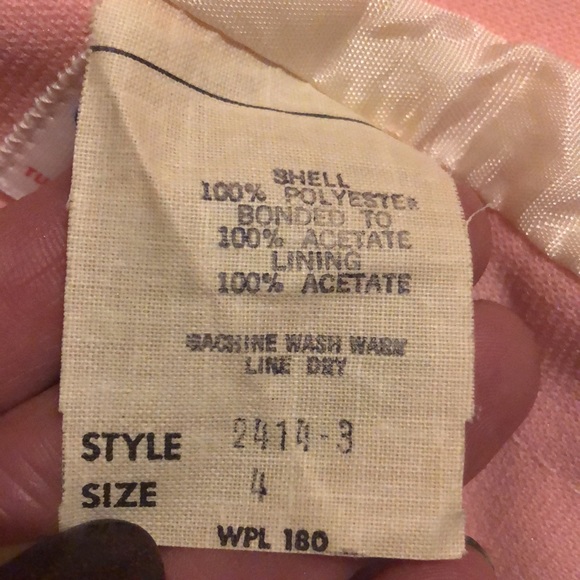 Vintage Tailor Made by Cute Togs in NY Pink Size 4 toddler Lined jacket and hat - Picture 4 of 11